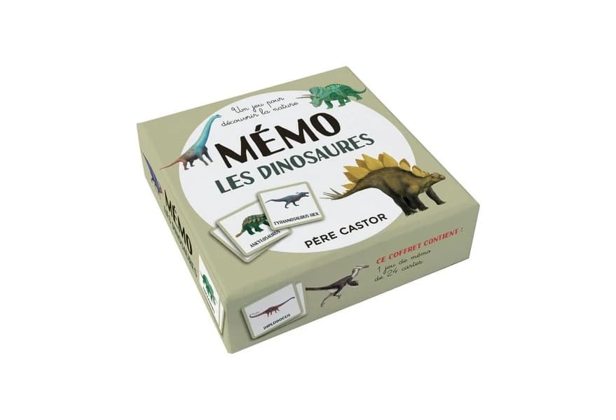 Le mémo des dinosaures : un jeu pour les petites mains : [Jeu memory]