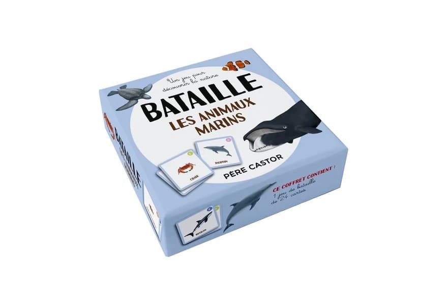 Jeu de bataille : les animaux marins : [Image didactique]