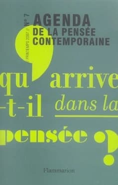 Agenda de la pensée contemporaine Tome 7