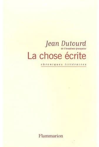 La chose écrite