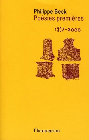 Poésies premières : 1997-2000