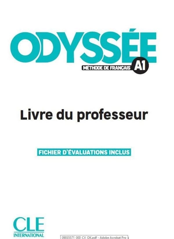 Odyssée : méthode de français. A1. Livre du professeur