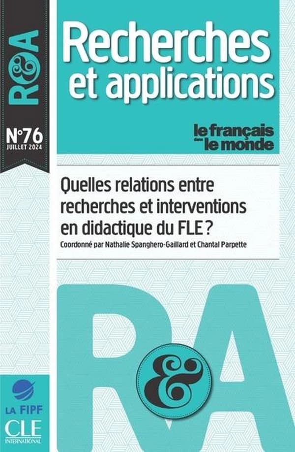 Recherches et applications n.76
