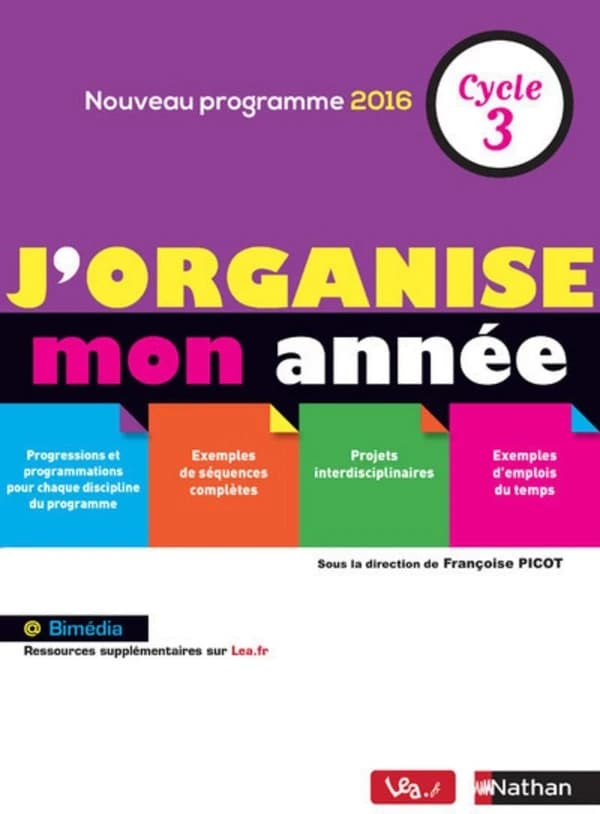 J organise mon année Cycle 3