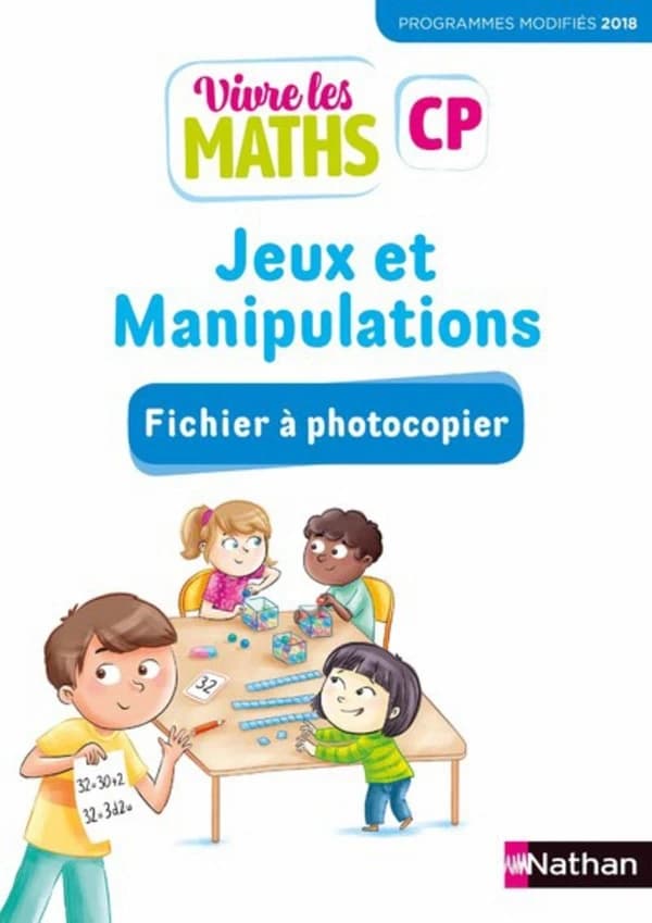 Vivre les maths : jeux et manipulations ; CP ; fichiers à photocopier (édition 2019)