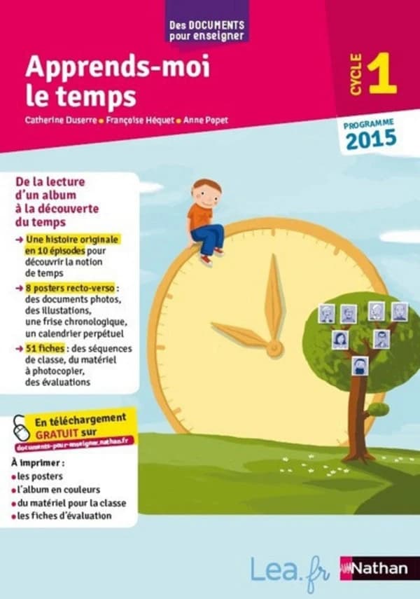 Apprends-moi le temps ; cycle 1 ; programme 2015