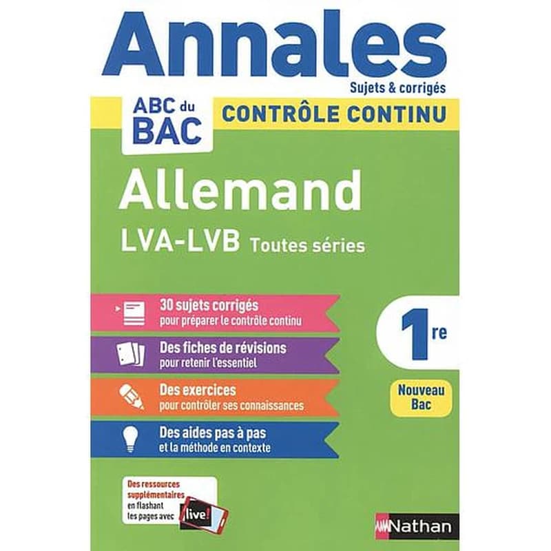 Annales ABC du bac ; sujets & corrigés : allemand : terminale (édition 2020)