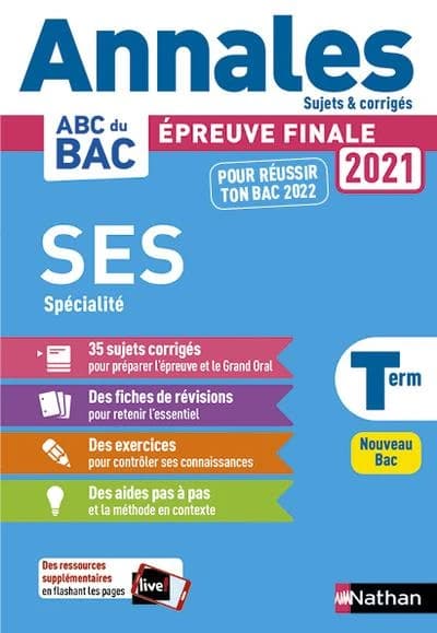 Annales ABC du bac ; sujets & corrigés t.26 ; sciences économiques et sociales : terminale spécialité (édition 2021)
