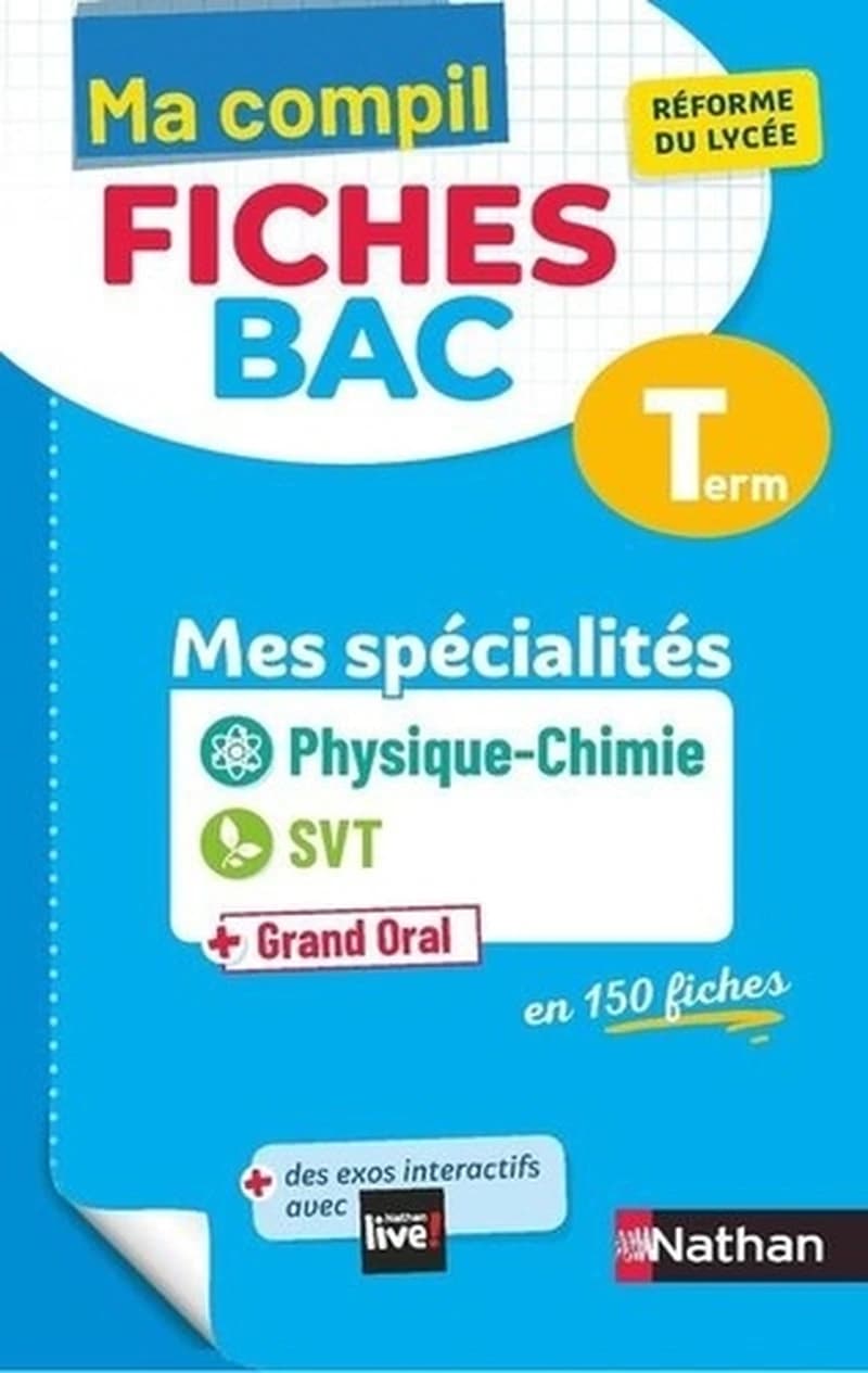 Ma compil fiches bac : physique-chimie, SVT ; spécialités ; terminale (édition 2021)