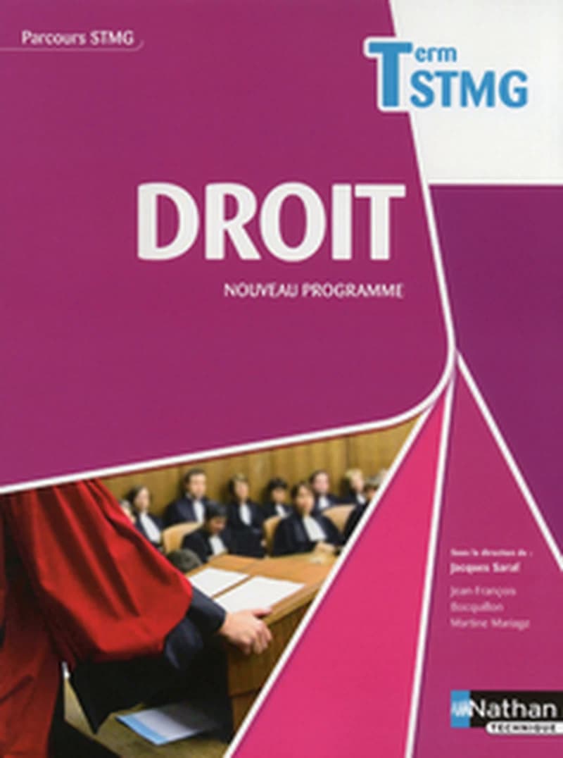 DROIT TERM STMG (PARCOURS STMG) LIVRE ELEVE 2013