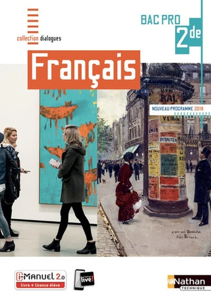 Français ; Bac pro ; 2de ; livre + licence de l'élève (édition 2019)
