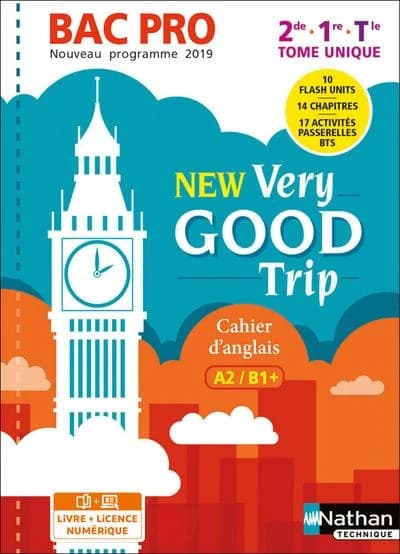 New vey good trip : anglais : bac pro : niveau A2