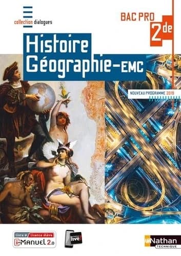 HISTOIRE-GEOGRAPHIE EMC 2EME BAC PRO (DIALOGUES) - LIVRE + LICENCE ELEVE 2019