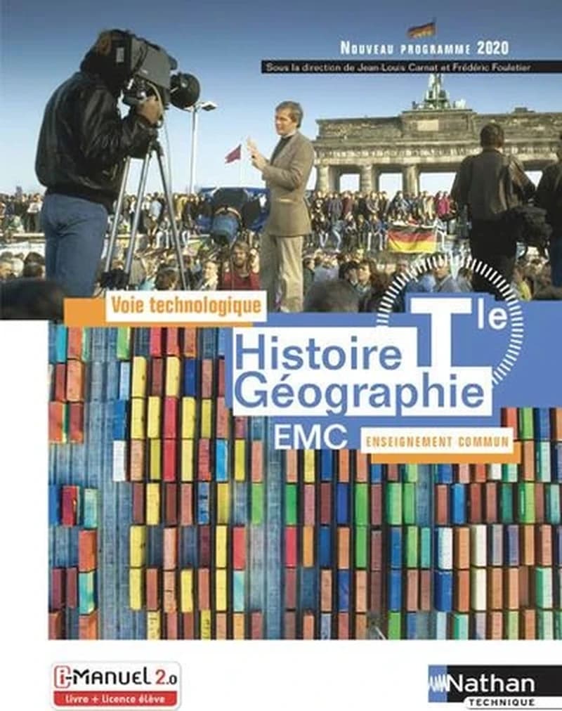 Histoire, géographie, EMC, Tle : voie technologique, enseignement commun : nouveau programme