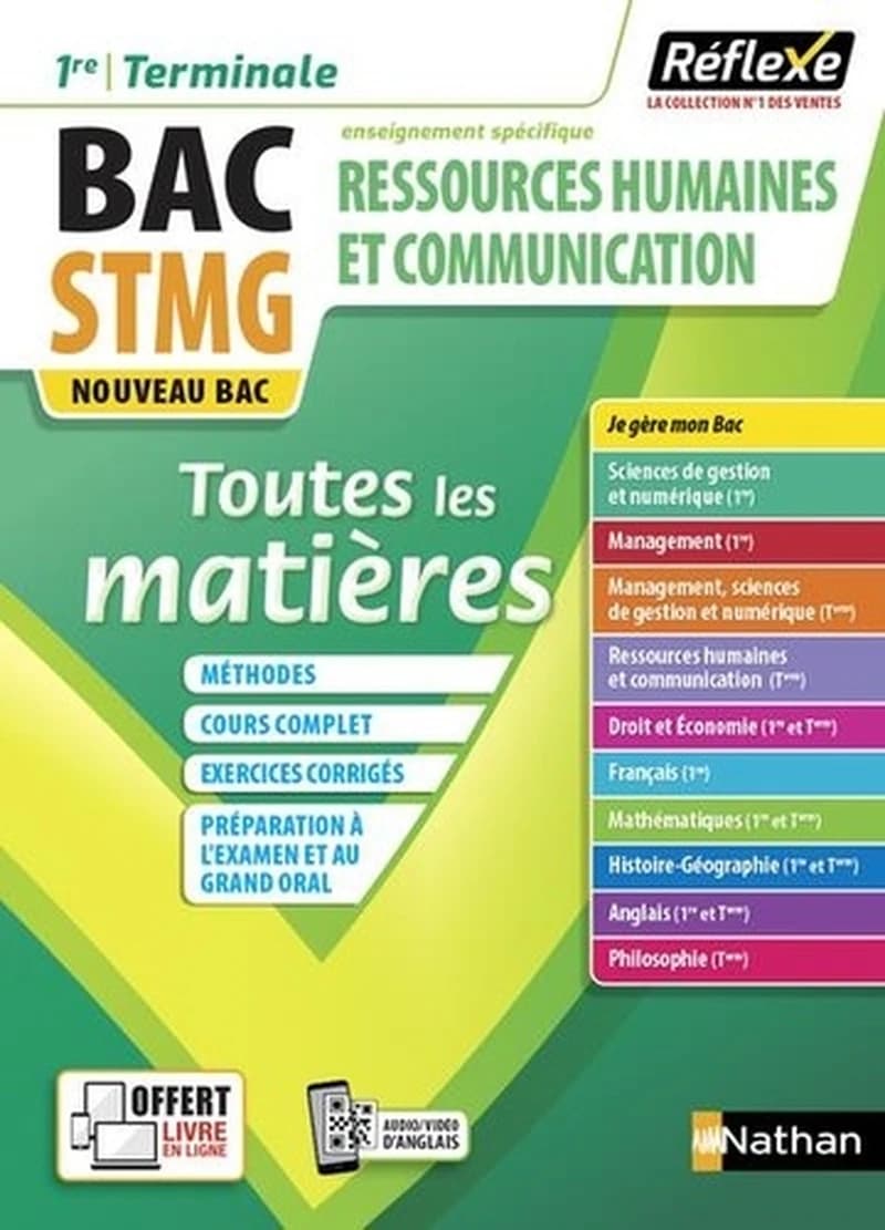 Ressources humaines et communication : Bac STMG, Première,Terminale : toutes les matières