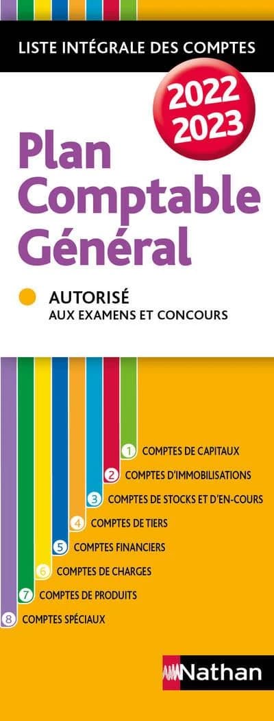Plan comptable général 2022-2023 : liste intégrale des comptes : autorisé aux examens et concours ([Éd.] mise à jour janvier 2022, conforme au règlement n° 2014-03 du 5 juin 2014, version consolidée au 1er janvier 2022)