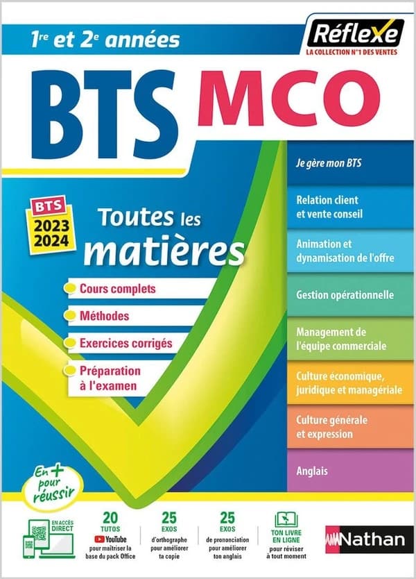 REFLEXE BTS : management commercial opérationnel ; toutes les matières ; 1re et 2e années (édition 2023