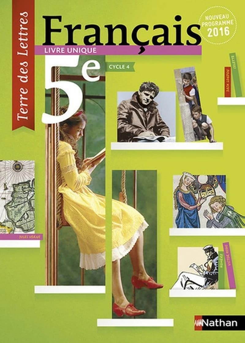 Français 5e, cycle 4 : livre unique : nouveau programme 2016