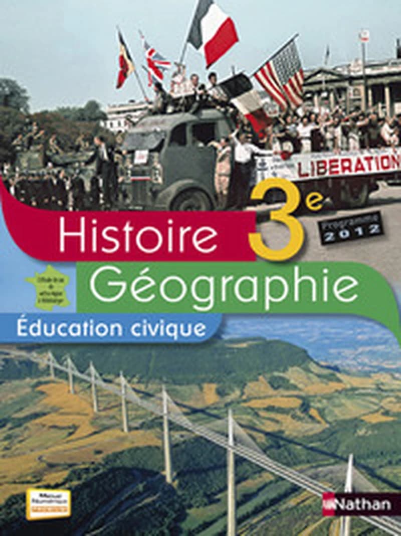 Histoire-géographie, éducation civique, 3e : programme 2012