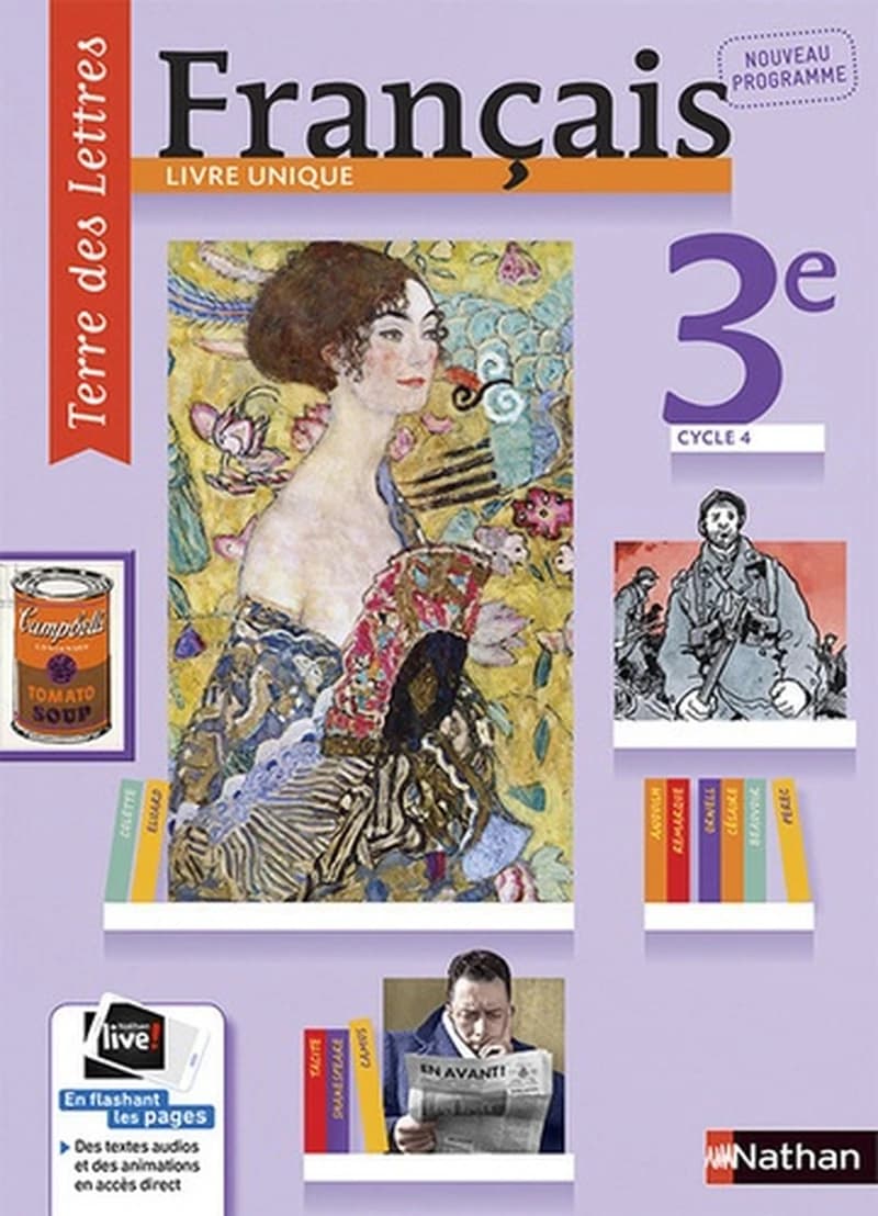 Français 3e, cycle 4 : livre : nouveau programme brevet 2017