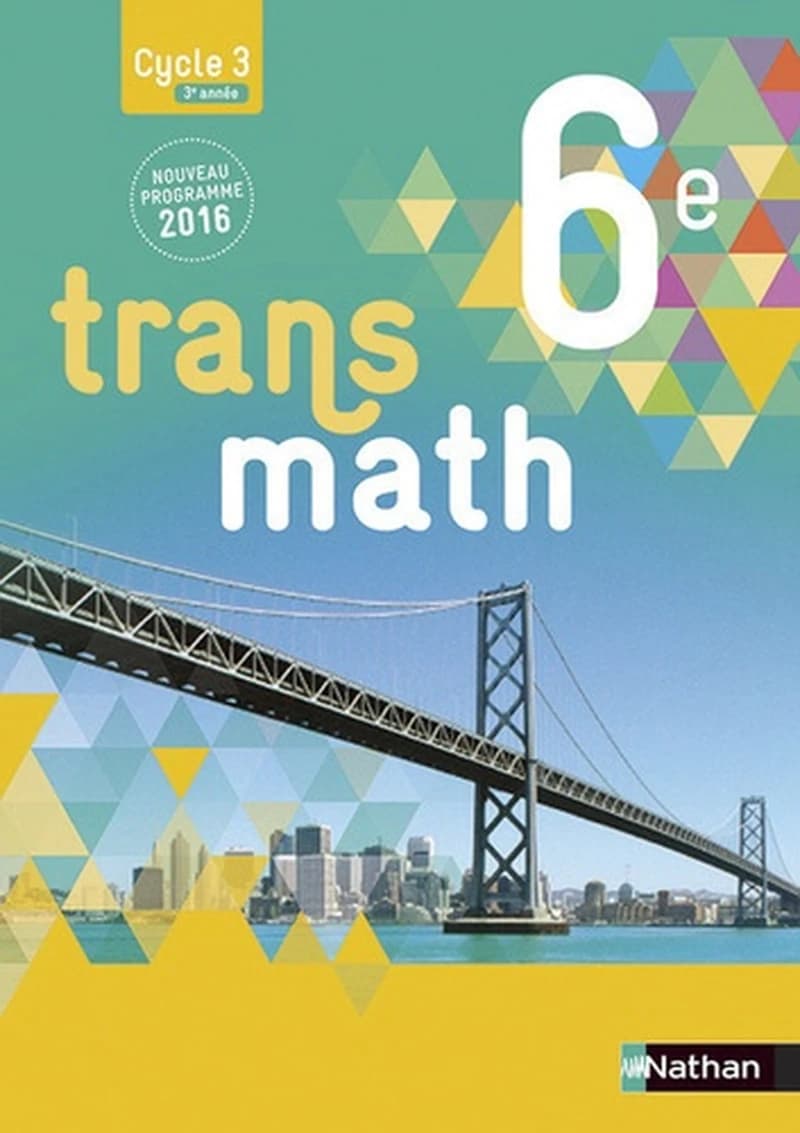 Transmath, 6e : nouveau programme 2016
