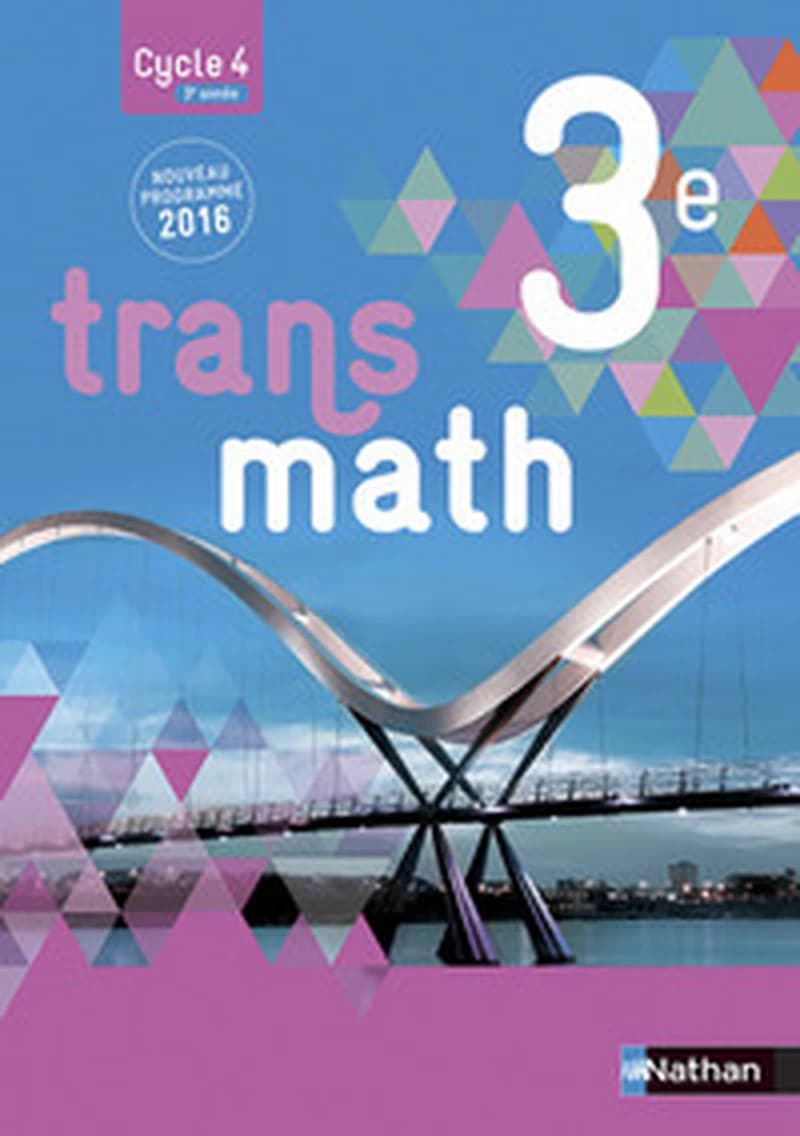 Transmath, 3e : nouveau programme 2016