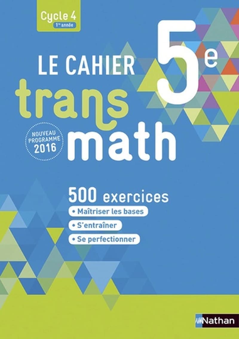 TRANSMATH ; 5ème ; cahier de l'élève