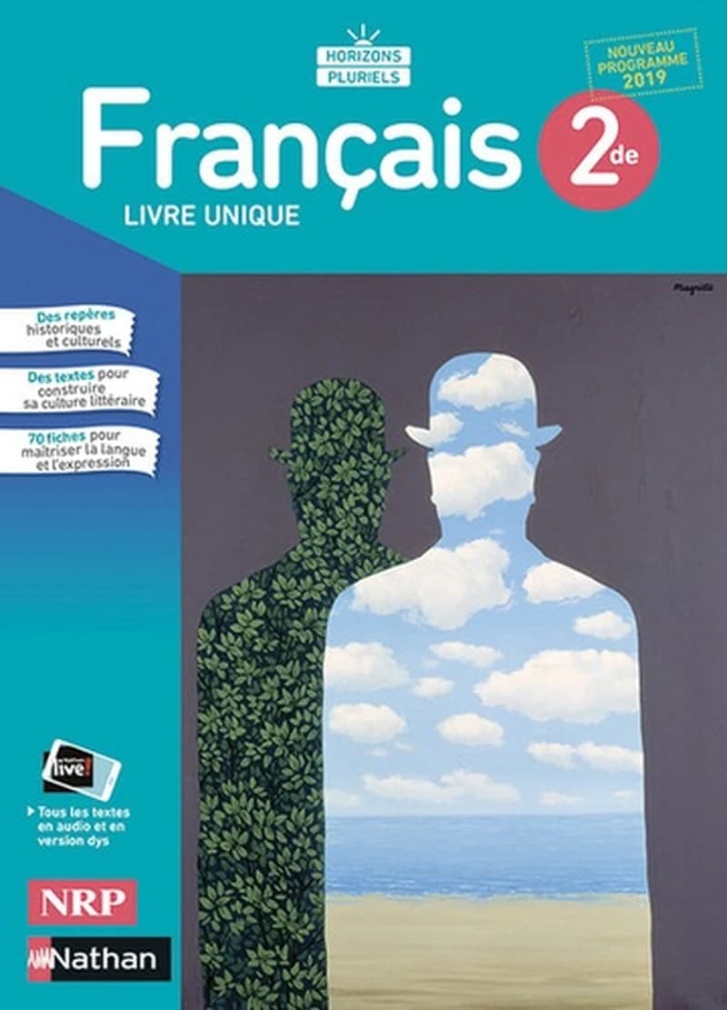 Français : 2de : livre unique : nouveau programme 2019