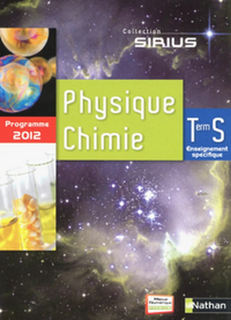 Physique, chimie, Term S : enseignement spécifique : programme 2012