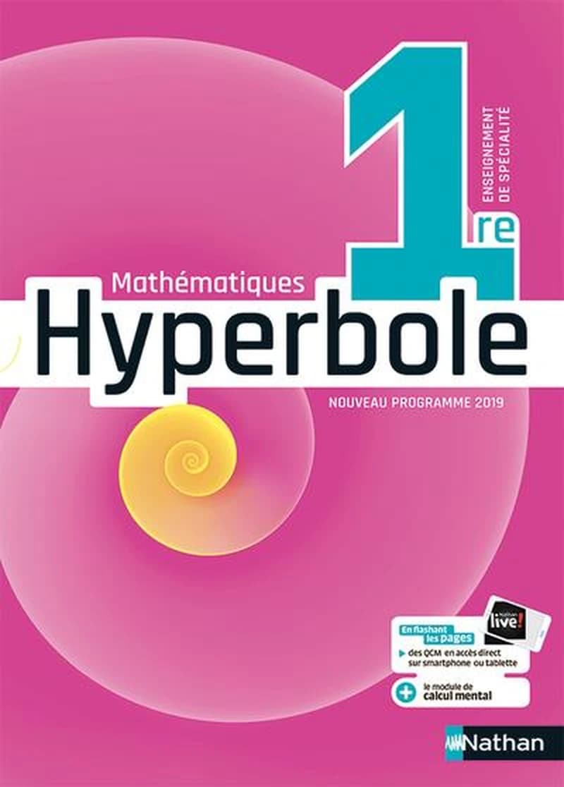 Mathématiques, 1re : nouveau programme 2019