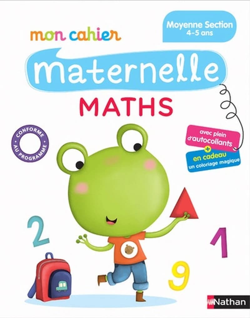 MON CAHIER MATERNELLE MATHS MS