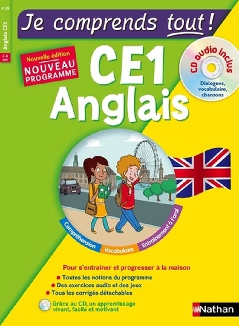 Anglais CE1 (Nouvelle éd., nouveau programme) auteure, Sandrine Guilloré-Chotard,... ; illustrations, Delphine Berthier