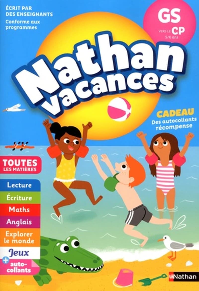 Nathan vacances : toutes les matières ; de la GS vers le CP ; 5