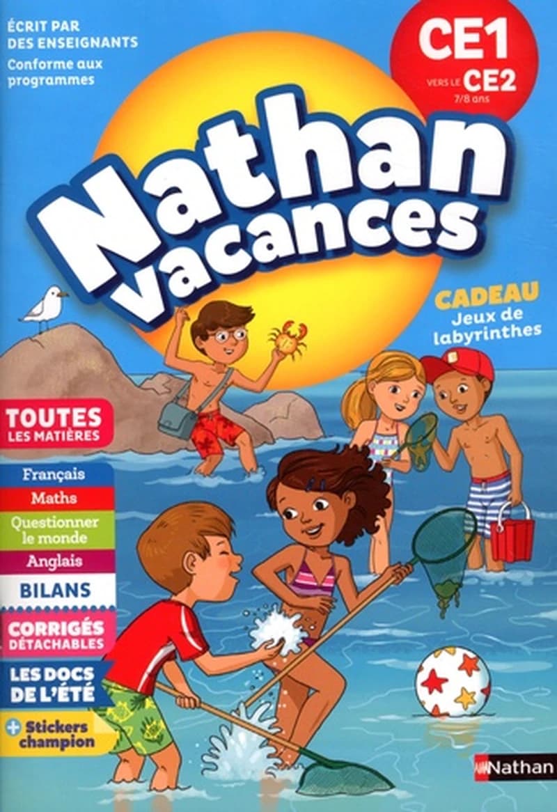 Nathan vacances : toutes les matières ; du CE1 vers le CE2 ; 7