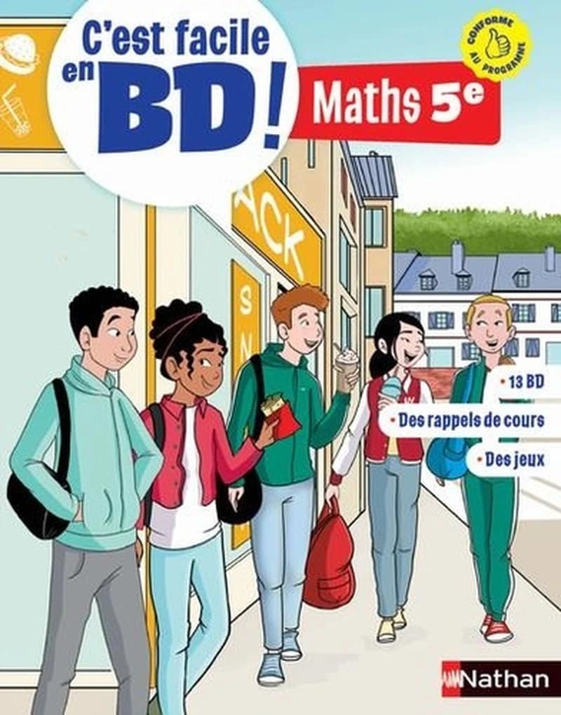 C'est facile en BD ! mathématiques : 5ème