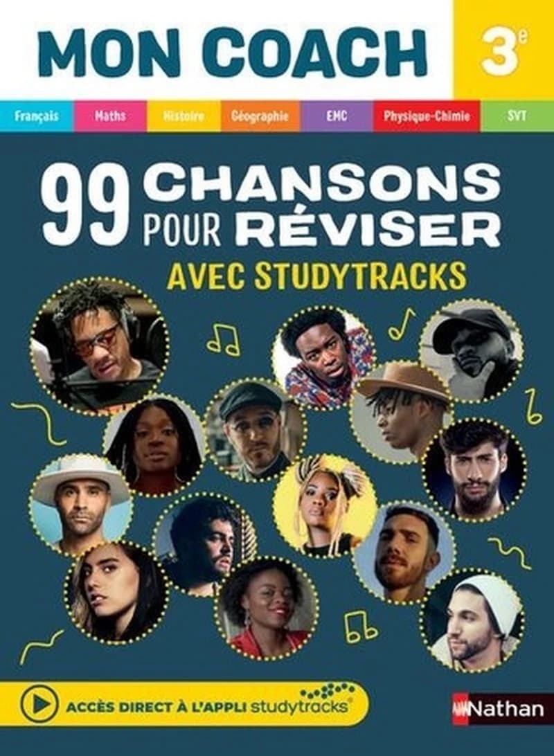 Mon coach 3e - 99 chansons pour réviser avec Studytracks