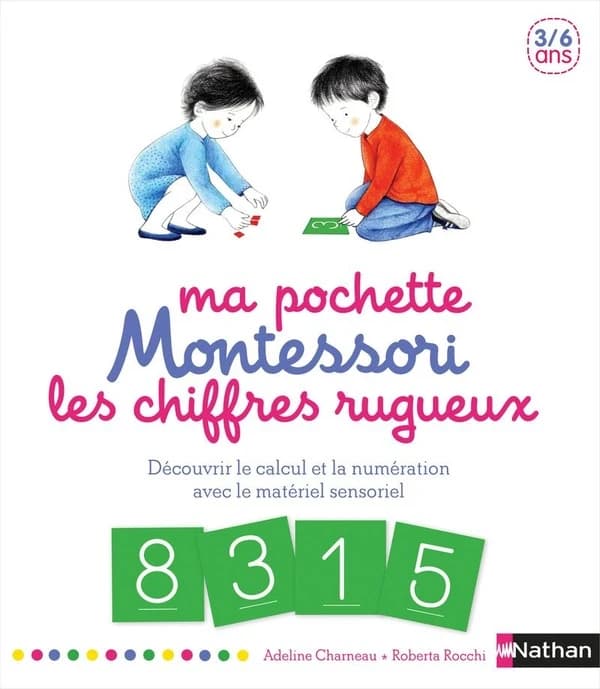 Ma pochette Montessori ; les chiffres rugueux ; 3