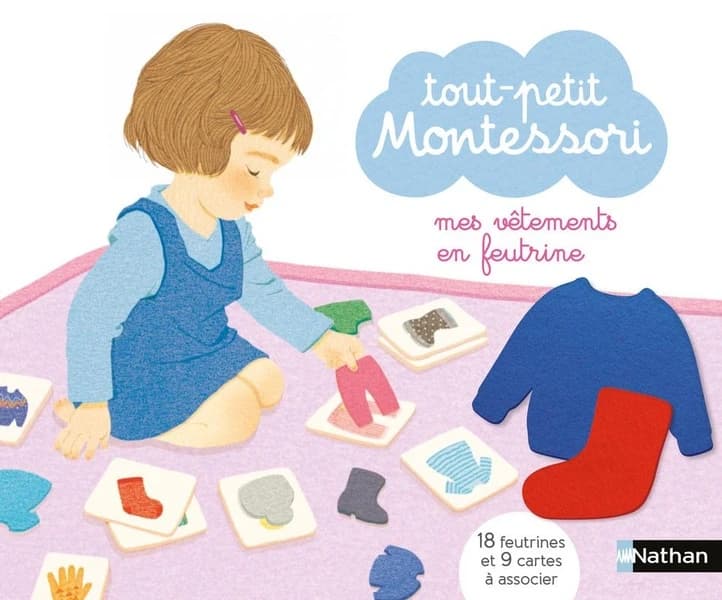 Tout-petit Montessori : Mes vêtements en feutrine - Dès 15 mois : [Jeu mémory]