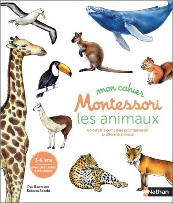 Mon cahier Montessori les animaux des continents
