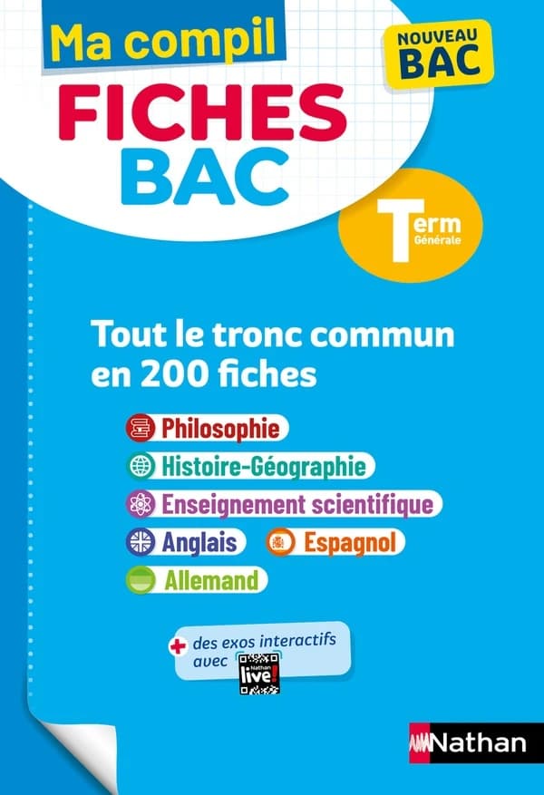 Tout le tronc commun en 200 fiches Tle