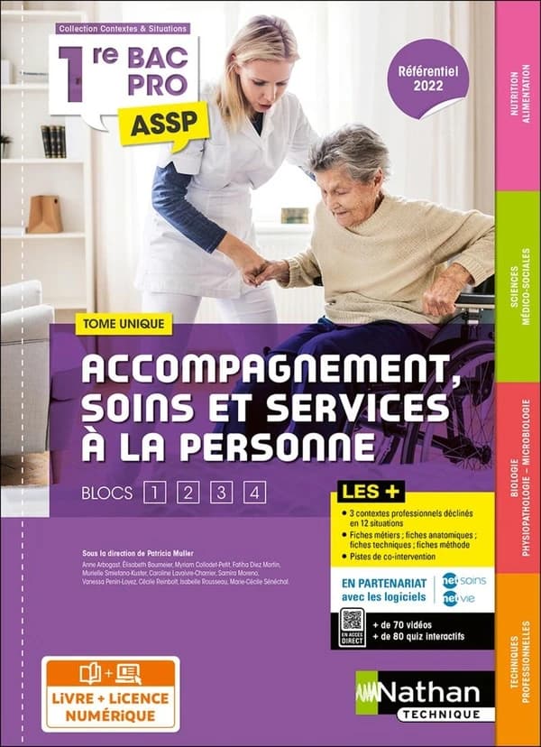 Techniques professionnelles, biologie, sciences médico-sociales, nutrition-alimentation ; 1re ; bac pro ASSP (édition 2022)