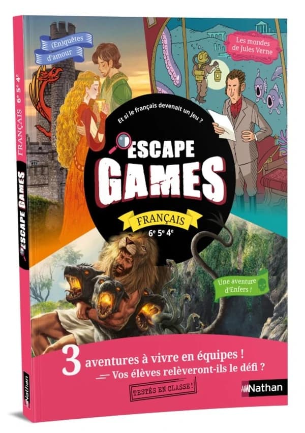 Escape games : français ; 6e, 5e, 4e (édition 2023)