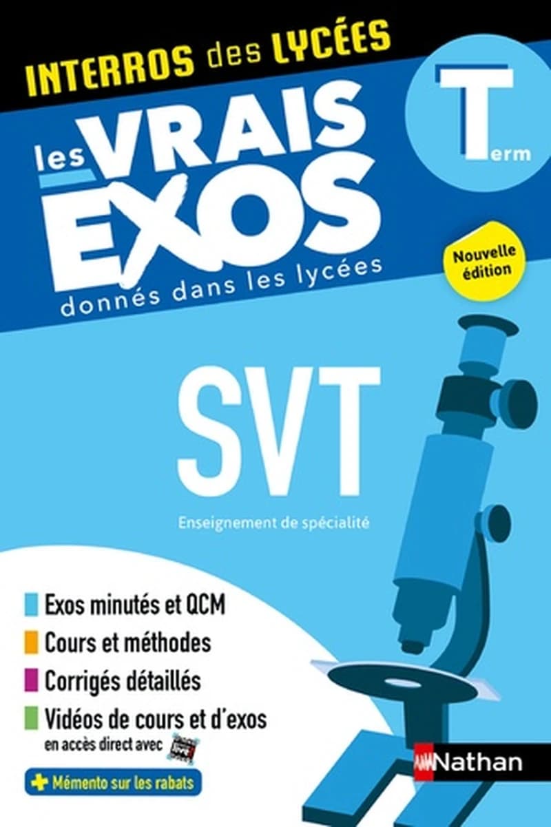 Interros des lycées : SVT ; terminale ; les vrais exos donnés dans les lycées (édition 2023)