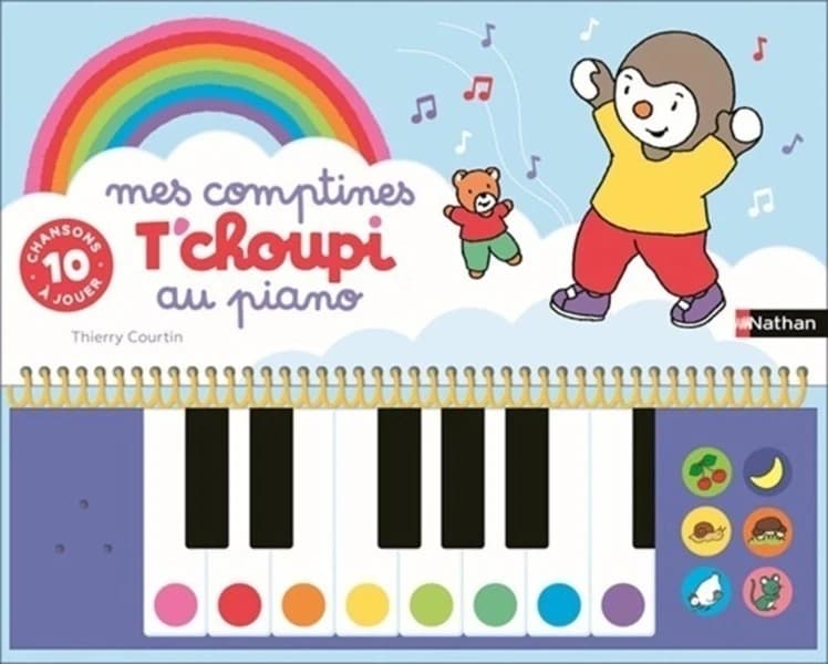 Mes comptines T'choupi au piano : 10 chansons à jouer