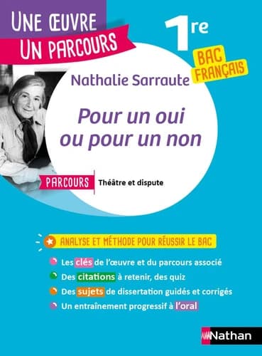 Pour un oui ou pour un non. Parcours "Théâtre et dispute" bac français 1re