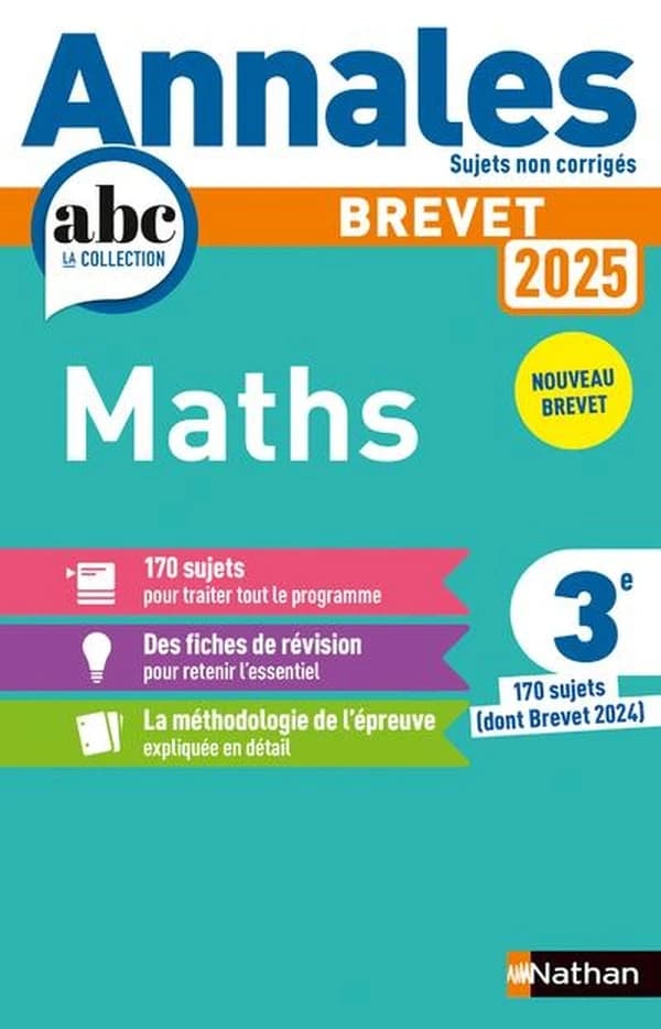 Mathématiques 3e : annales, sujets 2025