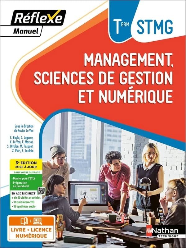 Management, Sciences de gestion et numérique Tle STMG