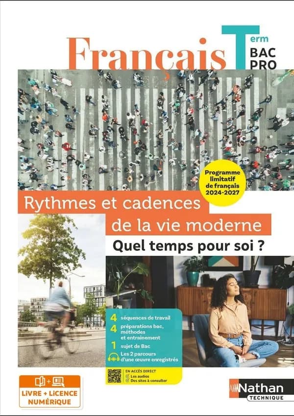 Français Tle Bac Pro : Rythmes et cadences de la vie moderne : quel temps pour soi ? Thème limitatif