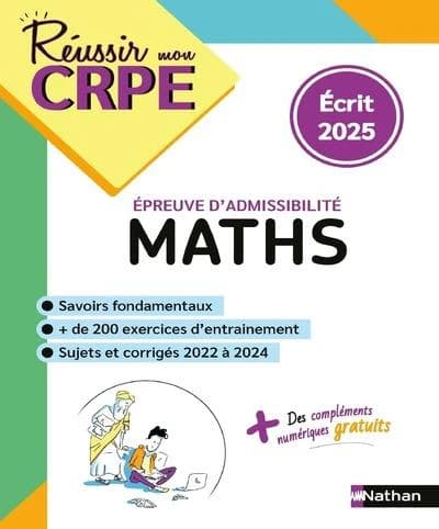 Maths : épreuve d'admissibilité : écrit 2025