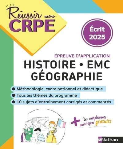 Histoire, EMC, géographie : écrit 2025